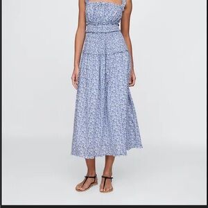 Floral Blue Maxi Dress